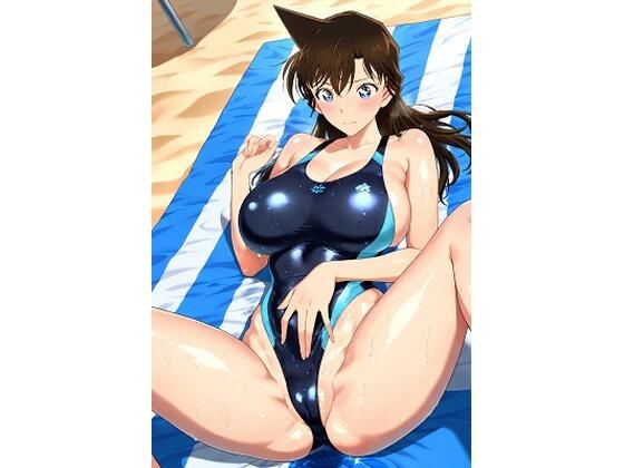 毛〇蘭 スク水巨乳