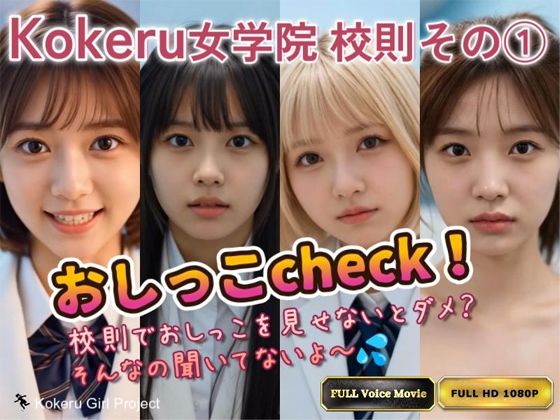 【Kokeru Girl】Kokeru女学院 校則その 1「おしっこcheck」