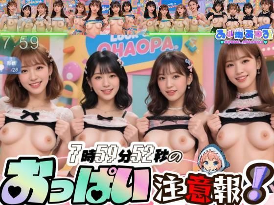 【動画】7時59分52秒のおっぱい注意報！