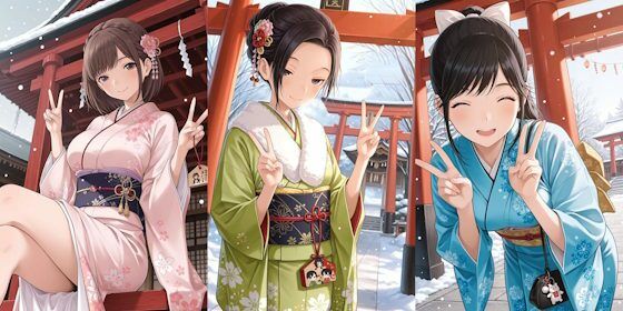 振り袖乱れ咲き（前編）