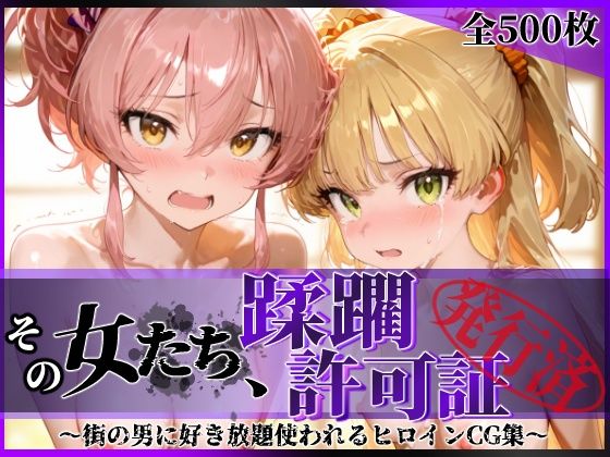 その女たち、蹂躙許可証発行済み -街の男たちに好き放題使われるヒロインCG集- 城●崎美嘉＆莉嘉編